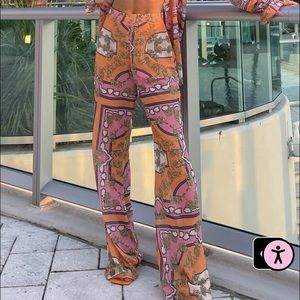 Set-Bikini top, pants & button-up shirt/coverup